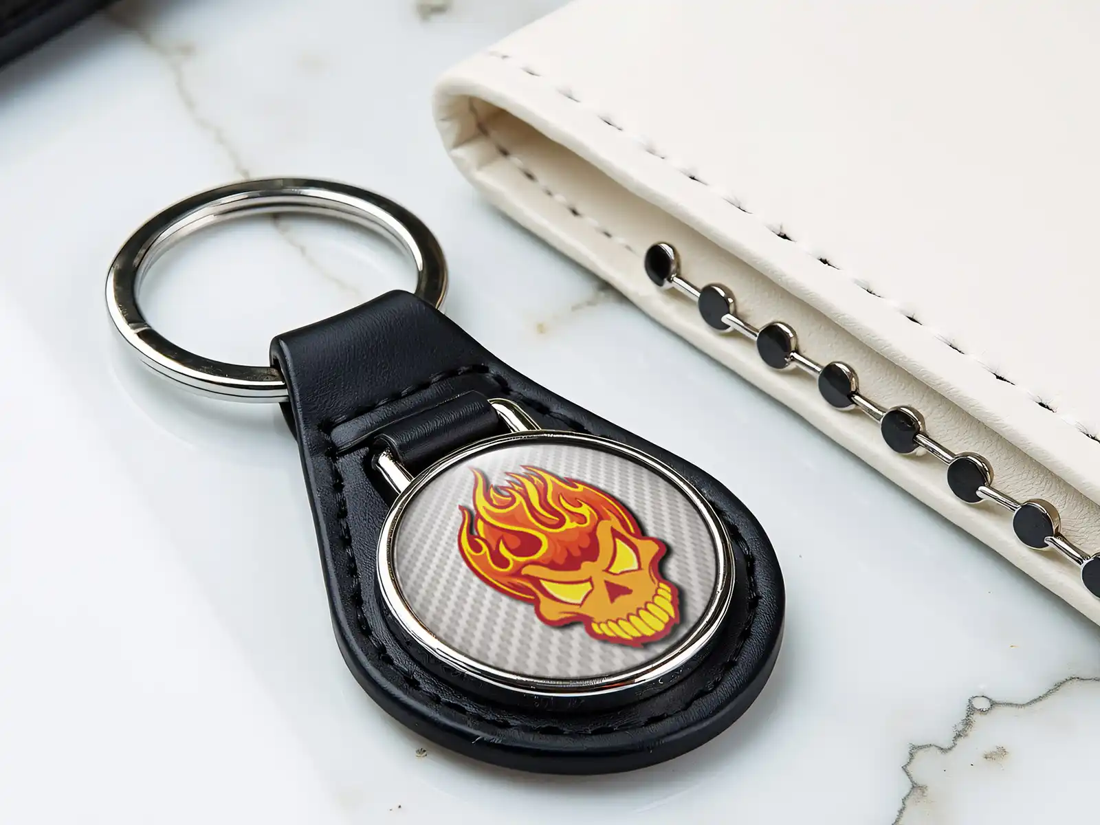 Custom Leather Keychains High-End Style Drift Look
